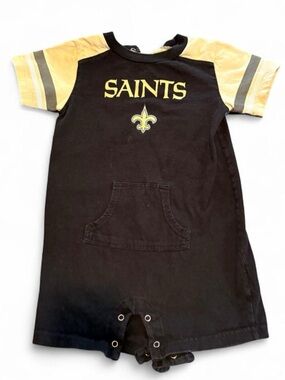 NFL New Orleans Saints Black and Gold Baby One-Piece Bodysuit